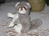 Steiff Cosy Raggy Raccoon Silver Button