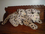 Ganz 1996 Laying LEOPARD MOTHER with BABY 27 inch Rare Retired Velvet Soft