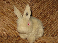 Old Antique 1930s Steiff Woolen Rabbit 3mm FF Button 2506,1