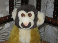 Vintage Dutch Squirrel Monkey Plush Badge Promotions 21 CM