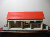 Antique 1930s Gottschalk German Farm with Ore Mountains Animals Doll House