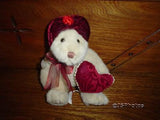Russ Berrie Li'l Dutchess Bear Velvet Hat & Heart