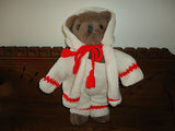 Vintage Baby Teddy Bear in Knitted Outfit 14 inch Jointed RARE