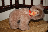 Hermann 1950s Zotty Bear Cub With Red Collar