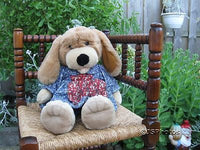 Warex Dutch Netherlands Girl Dog Stuffed Animal Plush 17 Inch 1970's