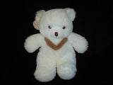 Ganz The Heritage Collection 1985 White Teddy Bear Plush 12 Inch Tall All Tags