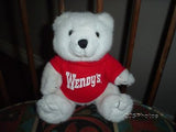 Wendy's Wendys Fast Food Restaurant Teddy Bear Collectible