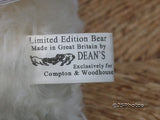 Dean's Rag Book UK Matilda The Best of Friends Teddy Bear 2000 White Mohair