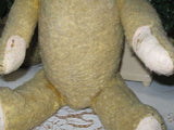 Antique 1930s Hermann Beha Germany Teddy Bear Bear 23 inch Beige Silk Plush