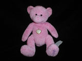 Birthstone Teddy Bear With Heart Pendant June 7 inch