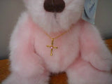 Applause Bears of Faith with Crucifix Necklace Plush Teddy Dan Born Oct 25