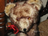 Antique Fechter Old Bear Authentic Austria 12.2 Inch Mohair Closed Mouth 1960s