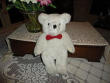 Summit Collection Exclusive 1990 White Bear Red Bowtie