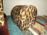Leopard Plush Wooden Jewelry Box & Giraffe Plush Padded Wood Picture Frame