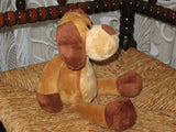 Paget UK Brown Beige Puppy Dog Plush Toy