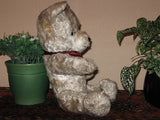 Antique 1930s Dutch Arthur Van Gelden Bear Gray Mohair Squeaker 14 Inch