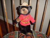 Stuffed Animal House RCMP Sergeant Blackbeary Bear