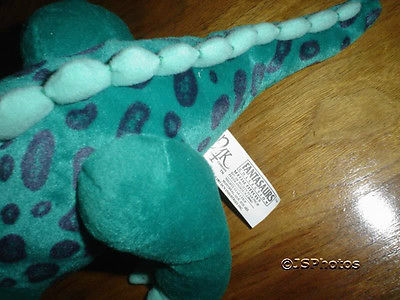 24K Fantasaurs Collection 1997 Dinosaur Iguanodon Plush Blue 16 inch Jadees Antique Bear Shoppe