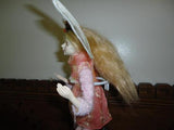 Forest Fairy Doll with Wings Bendable Legs & Arms Hand Painted Handmade