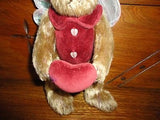 Bearington Fairy Bear Wings Velvet Heart Faux Mohair 10 inch Retired