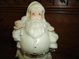 Musical Christmas Santa Porcelain Moving Figurine Penguins Dolls