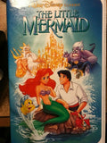 The Little Mermaid (Disney VHS) Out Of Print Banned Cover Art Black Diamond