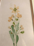 Original Watercolor Floral Art Signed Artist KOVACS 1985 Custom Frame 14"x10"