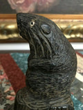 Vintage Wooden Hand Carved Beaver Glass Eyes John Thomson Son Furniture Ontario