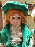 Estate of Canadian Artist Joan Curtis OOAK Irish Boy Girl Doll Porcelain 7in