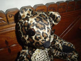 OOAK Canada Artist Handmade Bear Velvet Leopard Print