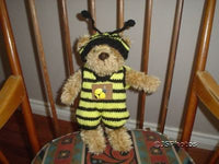 Ganz 1997 Buggable Bee Bear in Knitted Outfit