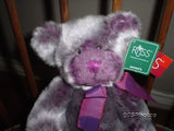 Russ Memories of Love Iris Purple Plush Bear 11 Inch 20841