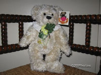 Metro Soft Toys UK Daisy Bear 4th LE 13 Inch White Jointed Teddy Bear Plush