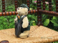 Antique Old English UK Newspaper Mail Post Man Bear