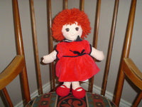 Gund 1991 Orange Yarn Hair Stuffed Doll 17 inch Retired
