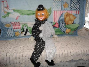 OOAK Handmade Vintage CANADA Artist Rubber Clown Doll