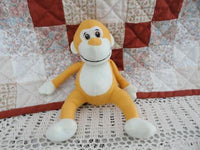 Ganz Toronto Canada Vintage Fabric MONKEY Fair Toy 9 inch
