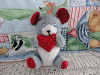Ganz Bros Toys Toronto Antique Vintage Mouse w Heart Valentines Day Plush 10 in.