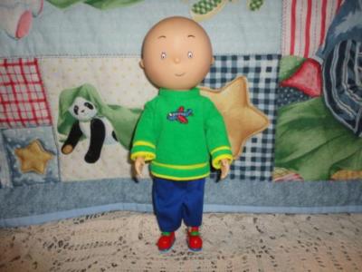 Caillou Rubber Doll 12 inch 1999 Irwin Toy Cinar