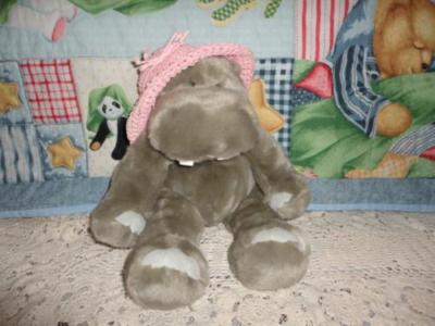 Pawsenclaws & Co HIPPO Handstuffed Plush 16 inch