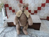 OOAK Handmade CANADA ARTIST Button Jointed BEAR with Lace Shawl