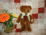 Ganz 1996 JOINTED BEAR CP2245 10 Inch Lace Ribbon & Tie