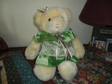 Dan Dee Yellow Plush Girl Bear Satin & Lace Dress 12 inch