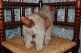 Old Antique Hermann German Mohair Fox Terrier w Bark