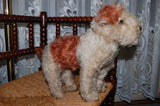 Old Antique Hermann German Mohair Fox Terrier w Bark