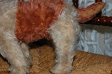 Old Antique Hermann German Mohair Fox Terrier w Bark