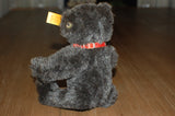 Steiff Classic Black Teddy Bear EAN 027703 Alpaca 7 Inch 2008 Button & Tag