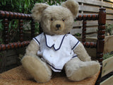 Antique Richard Diem Bear 50 CM White Mohair Fully Jointed 1940s Germany