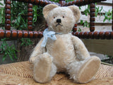 Antique Richard Diem Bear 30 CM White Mohair Fully Jointed 1930s Germany