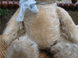 Antique Richard Diem Bear 30 CM White Mohair Fully Jointed 1930s Germany